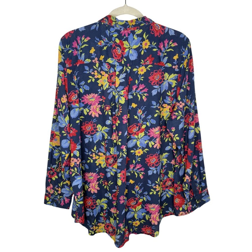 Sundance Floral Button-Up Long Sleeve Shirt, XXL - Picture 2 of 8